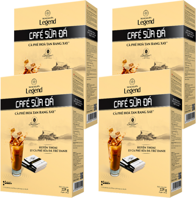 G7 베트남커피 쭝웬 레전드 3IN1 커피믹스 Caffee Sua Da, 4개, 9개입, 24g