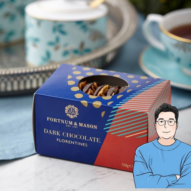 포트넘앤메이슨 다크 초콜릿 플로랑탱 쿠키 비스킷 Florentines, 150g, 2개