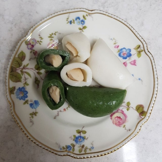 드봉케이크 하얀앙금 흰바람떡 쑥바람떡 (650g ), 1박스, 1.3kg