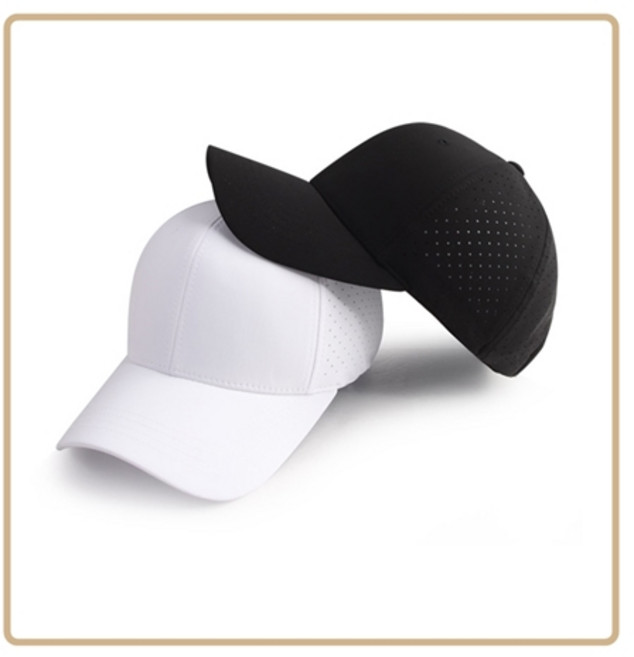 스판타공 골프캡 검정 화이트 글씨 로고 컴퓨터자수 당일제작, 블랙, 흰색, 흥수체, 1개