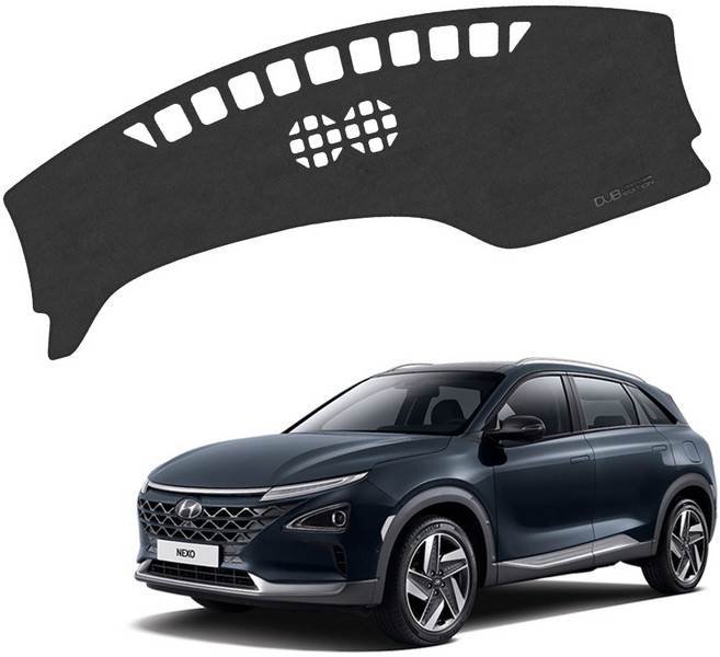 넥쏘 DUB 레더에디션 가죽 대쉬보드커버, 블랙, 18년3월~/센터스피커유/HH260