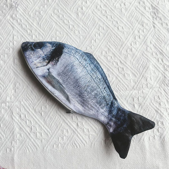 [DND] 펜파우치 고등어필통 물고기필통 생선필통 지퍼, 고등어