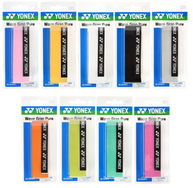 요넥스 AC108WEX 10개묶음 심그립 쿠션그립 스파이럴 그립 배드민턴 테니스
