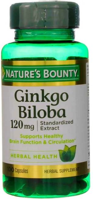 Nature's Bounty 징코 빌로바 120mg 100캡슐 - 쿠팡