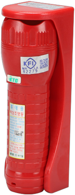 케이텔 KFI 인증 휴대용 비상조명등 NEW 리튬 LED 무음 120분용, 레드, 1개