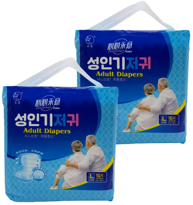 모모이 남녀고용 팬티형 괘적흡수 성인기저귀, 1개, 10개입, 대형