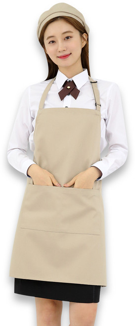 휴니패코 국내산 목걸이형 앞치마 N-01, 1개, 베이지