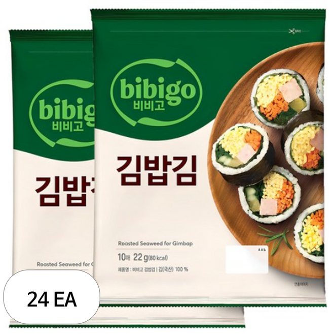 비비고 김밥김, 22g, 24개