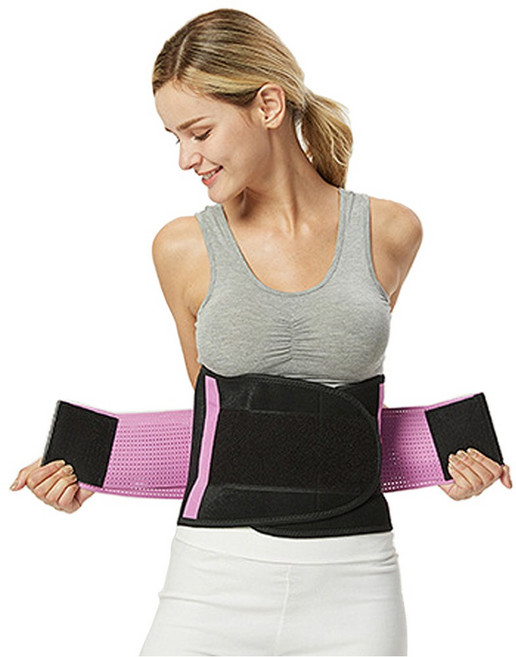 에코벨 허리 보호대 지지대 벨트/척추 요추 지지 복대, 허리 보호대 지지대 벨트 블루, 1개