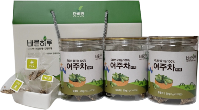 바른하루 유기농 여주차 티백 선물셋트, 1개, 여주차티백세트