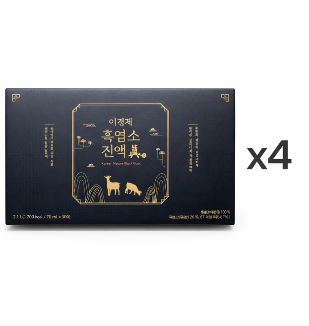 이경제 흑염소 진액 70ml 120포 / 총 8.4L, 120개