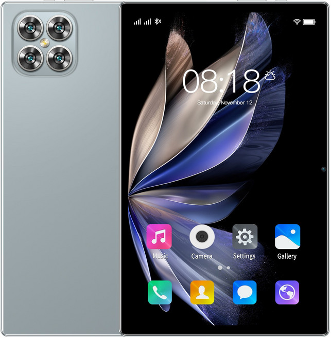 平板電腦，清晰螢幕，輕巧便攜，快速流暢，持久續航，時尚設計, 灰色, 32G, Wi-Fi + 行動網路 (4G)