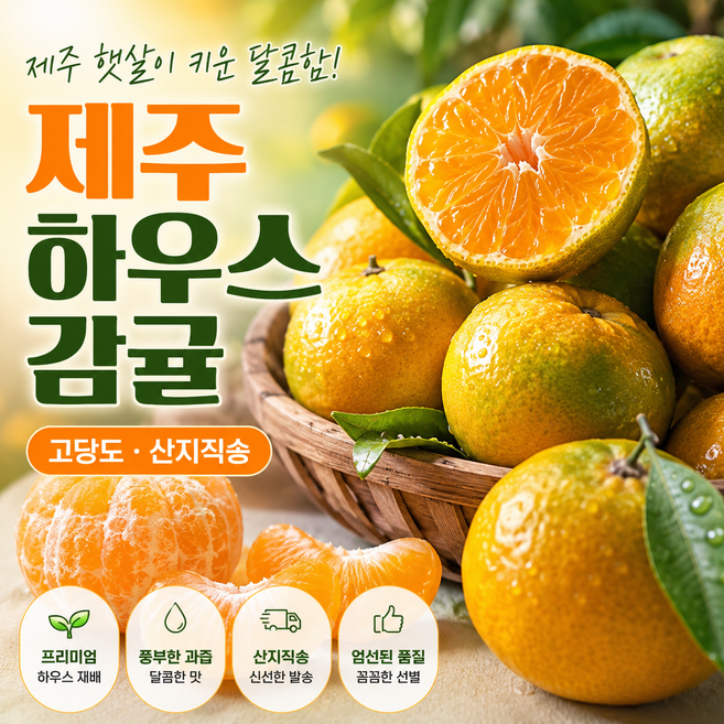 청정제주 고당도 하우스 감귤, 1박스, 5KG