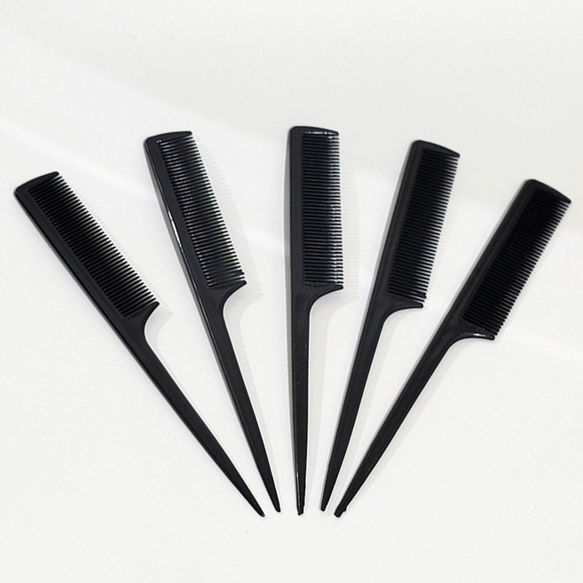 무핑 촘촘한 꼬리빗 미용실빗, 5개