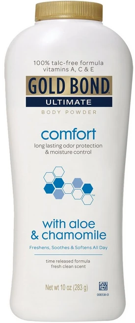 Gold Bond Comfort Aloe Chamomile 골드본드 컴포트 알로에 앤 카모마일 바디 파우더 10oz(283g) 3팩 - 쿠팡