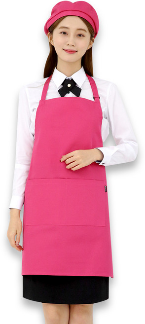 휴니패코 국내산 목걸이형 앞치마 N-01, 1개, 핑크
