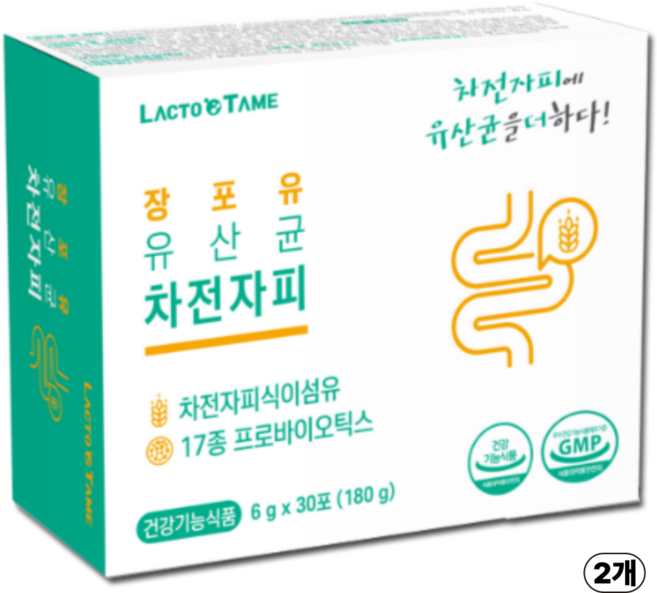 쾌변 차전자피 유산균 배변활동개선 장건강 대장에좋은 식이섬유 차전자피 가루 분말 식약처인정 당일발송, 6g, 60개