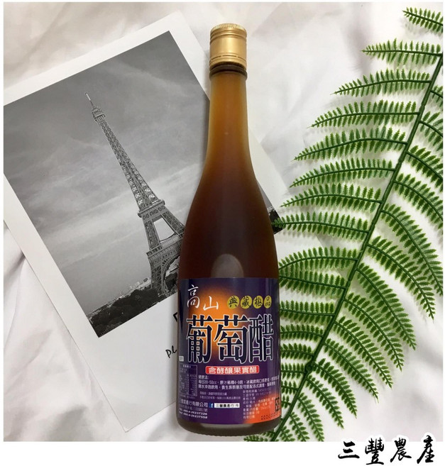 三豐農產 桂花釀造醋，580g ±5%，產地：台灣, 1個, 葡萄醋 580公克