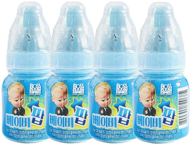 보스 베이비 팝 블루베리 맛 캔디, 32g, 4개