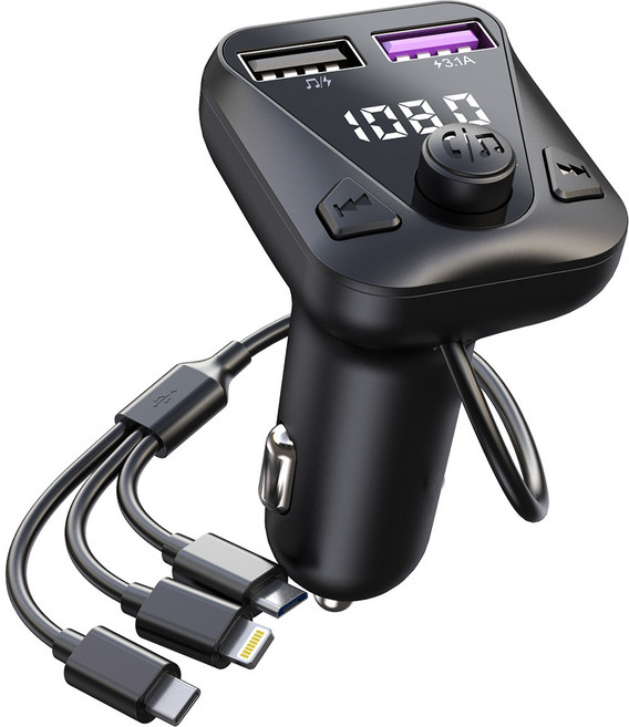车载蓝牙发射器 CS9/CS10 车载mp3播放器 FM发射器 免提通话, 通用, CS9