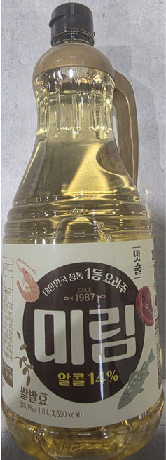 롯데 미림 맛술, 1.8L, 1개