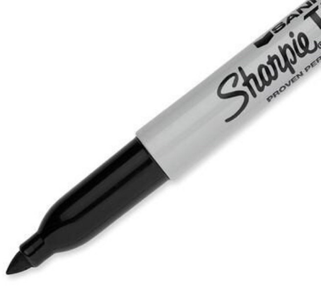Sharpie 魔術師專用簽字筆, 黑色, 1個