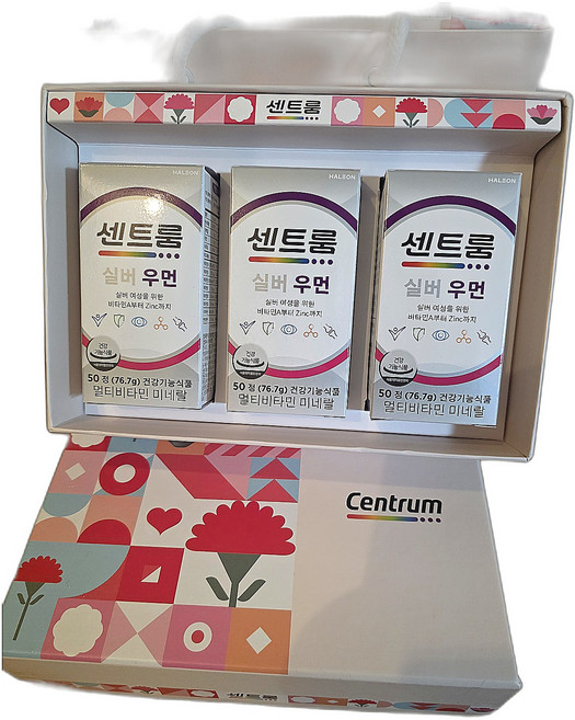 멀티비타민 실버 50대 우먼 미네랄 50정 3개, 1개, 1정
