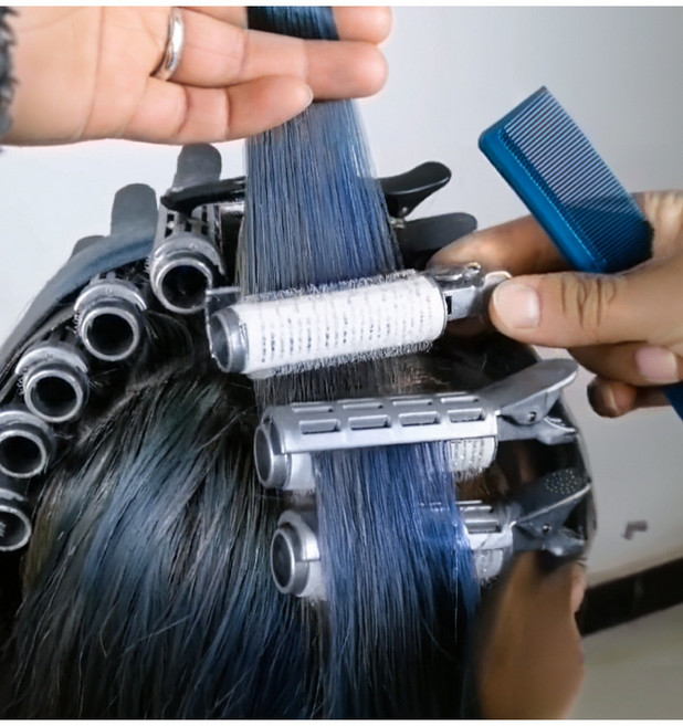 집게형 뿌리펌롯드 세트 볼륨 구르프 그레이 소형 대형 택일, 소사이즈(16개입), 1개