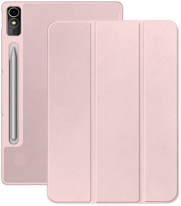 레노버 샤오신 패드 프로 12.7 호환 TPU 스마트 북커버 케이스 xiaoxin pro pad TB370, 핑크