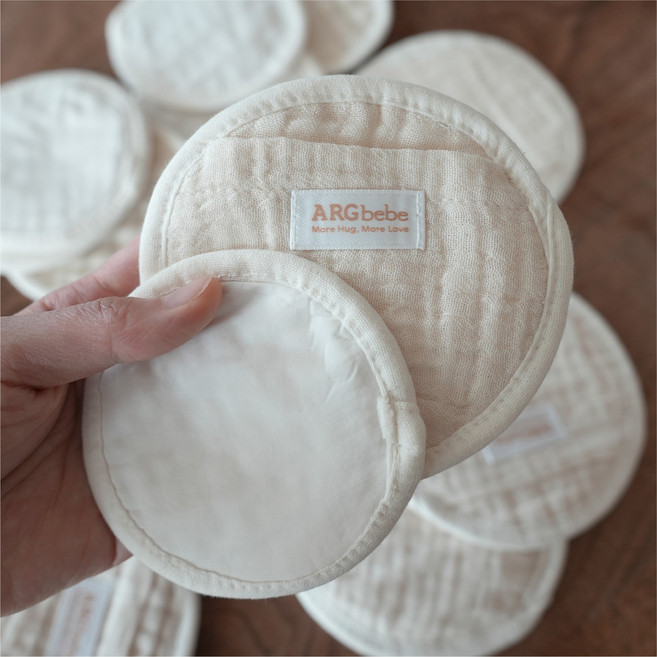 아그베베 순면 다회용 워셔블 모유 수유패드, 1개, 1개입