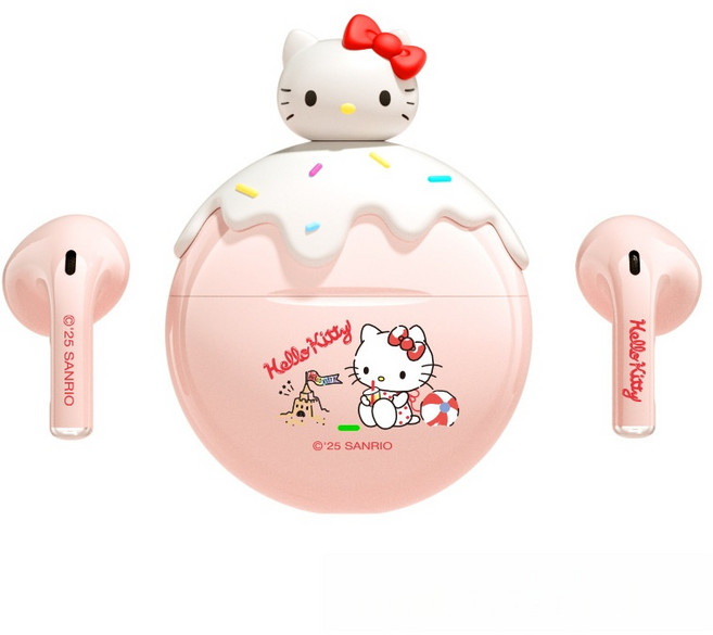 블루투스 이어폰 귀여운 만화 디자인 블루투스 5.3 버전, Hello Kitty, EJ-910