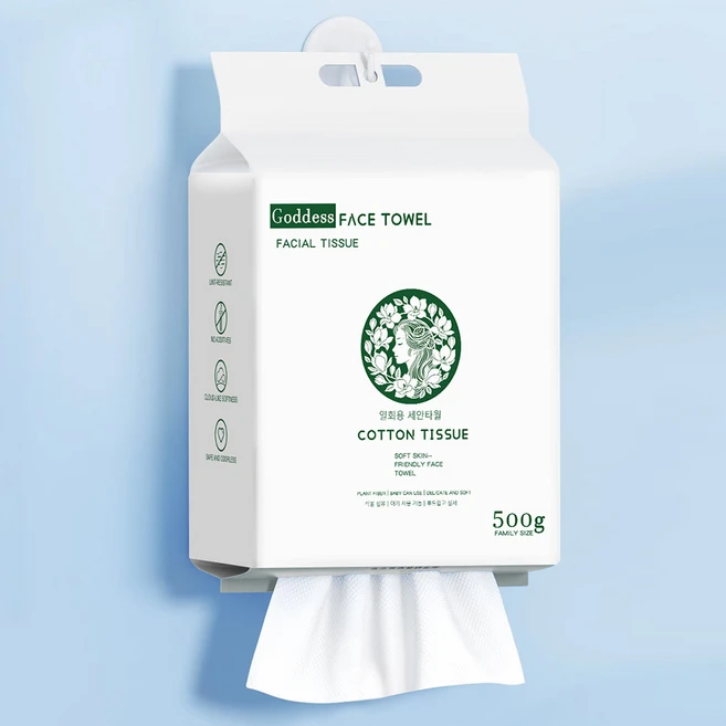 Jeernare 순면 일회용 페이스타올 일회용 세안타올 200mm200mm 걸이형, 1개, 200개입 - 쿠팡