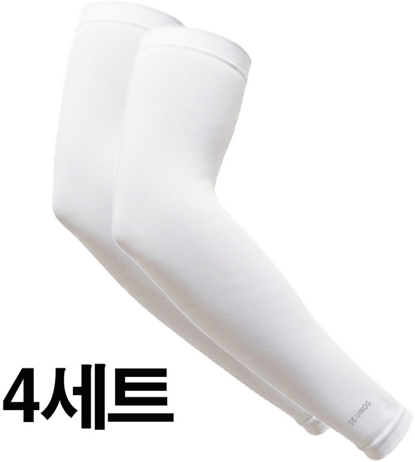 인콘트로 우노스 특대사이즈 매직 냉감 쿨토시 양손, 4세트, 화이트