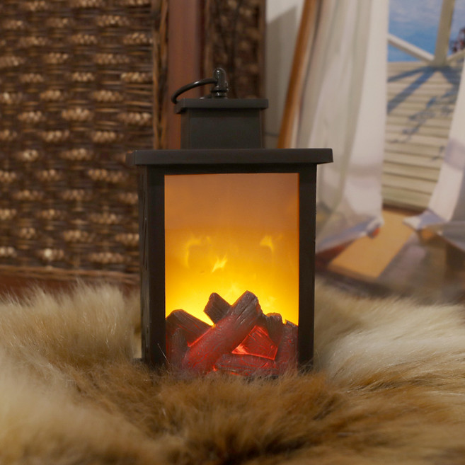 케이시조명 LED 불타는 무드등 벽난로 불멍 차박 집들이 생일 개업 선물 캠핑 인테리어 벽난로 조명 소사이즈, 소