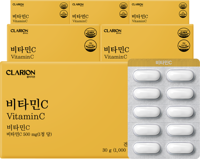 6위 - 클라리온 비타민C 30정 6박스 비타민씨, 6개, 30회분