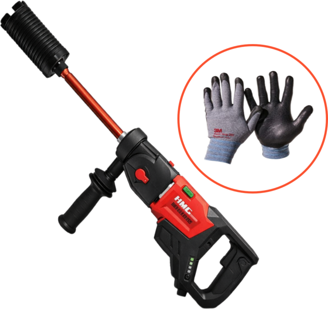 HMC 건식 코아드릴 DDR-BL08 1800W (3M 슈퍼그립200 작업장갑 사은품증정), 1개