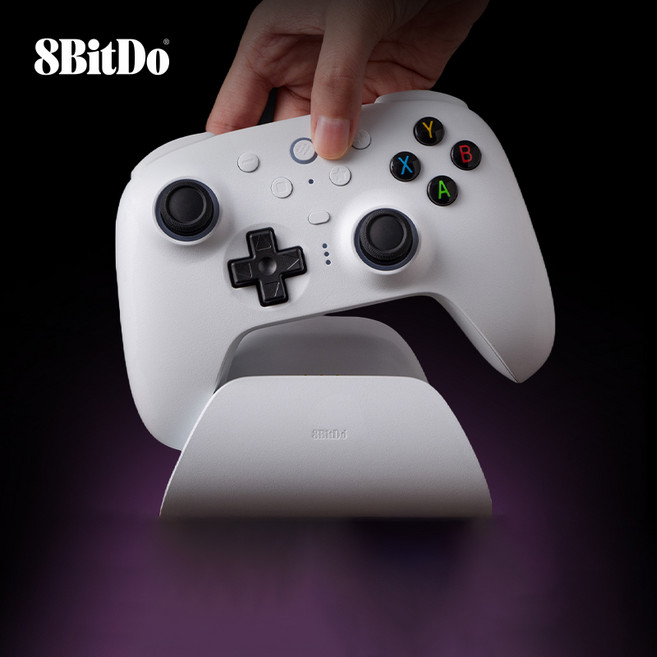 8bitdo 팔비또 얼티밋 얼티메이트 2 2세대 무선 게임패드 컨트롤러 PC버전 TMR트리거 충전독포함, 화이트, 1개, 얼티메이트2