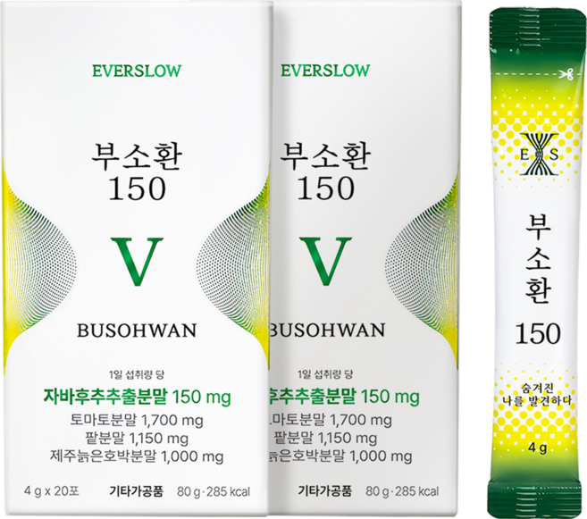 엄지원 식이섬유 천연칼륨 붓기차 부소환, 2개, 80g