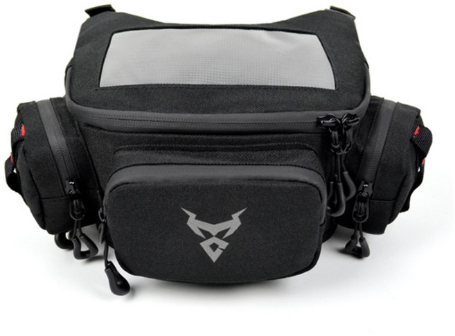 오토바이 프론트백 바이크 리어백 사이드백 스쿠터 핸들가방 허리색 레그백 힙색, 그레이