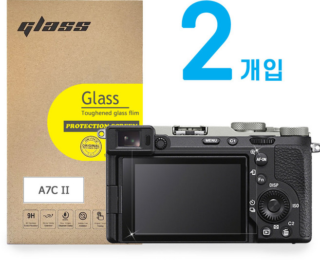 소니 A7C II 강화유리 액정보호필름 2개입, 2개