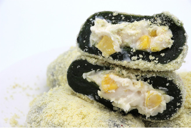 왔다떡방 -찰크(크림치즈찰떡 - 콘) 디저트찰떡 카스테라 유기농쑥 국내산찹쌀, 15개, 100g