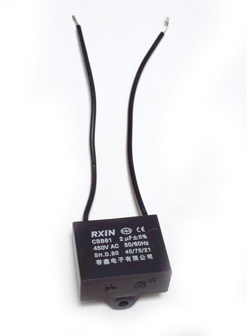 티놀지 CBB61 기동콘덴서 모터 선풍기 보일러 AC 전기 수지콘덴샤 AC450V, 2.0uF(블랙라인), 1개