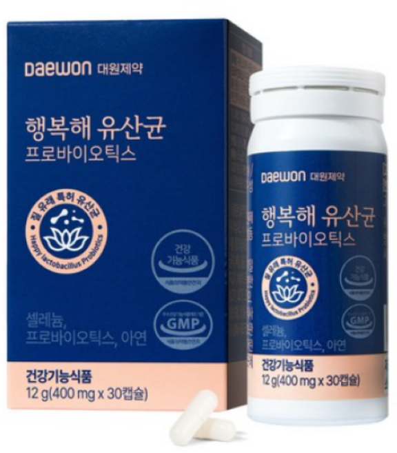 (3박스)_대원제약_행복해 질유래 유산균 프로바이오틱스, 3박스, 30정