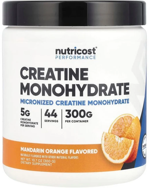 뉴트리코스트 운동 능력 크레아틴 일수화물 만다린 오렌지 300g(10.7oz) NCS-57399, 1개, 300g - 쿠팡