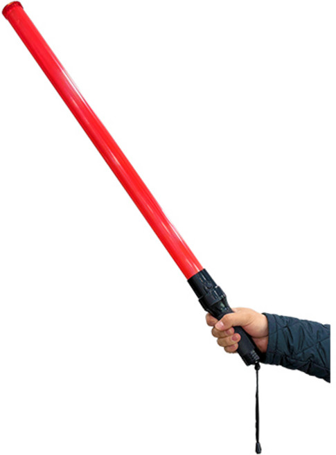 LED 장봉형 전자 경광봉 신호봉 유도봉 주차봉 안전봉, 1개, 레드