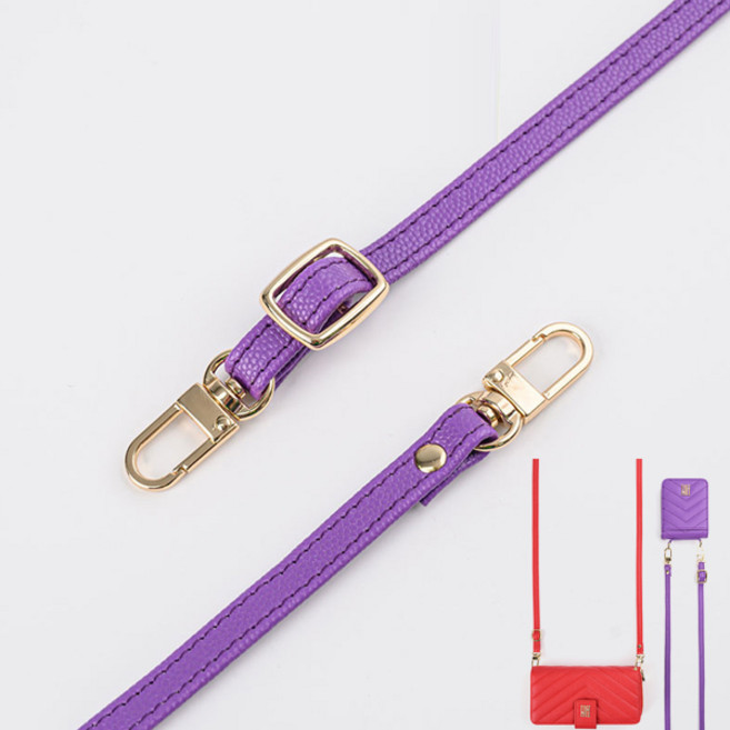 카루소 K V라인 케이스 핸드백 다용도 롱스트랩, 최소길이26cm~최대길이130cm, 퍼플, 1개