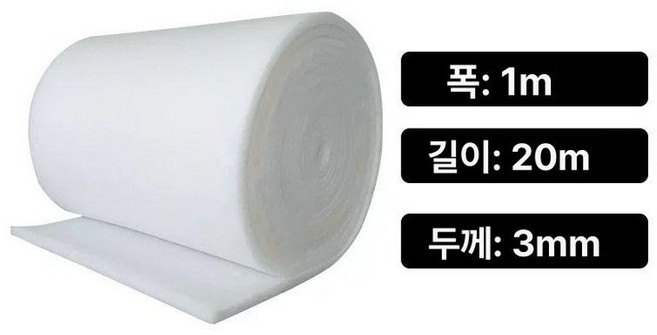 창문필터 방진망 부직포 교체 필터 미세먼지 필터용, 1개, 기본 색상