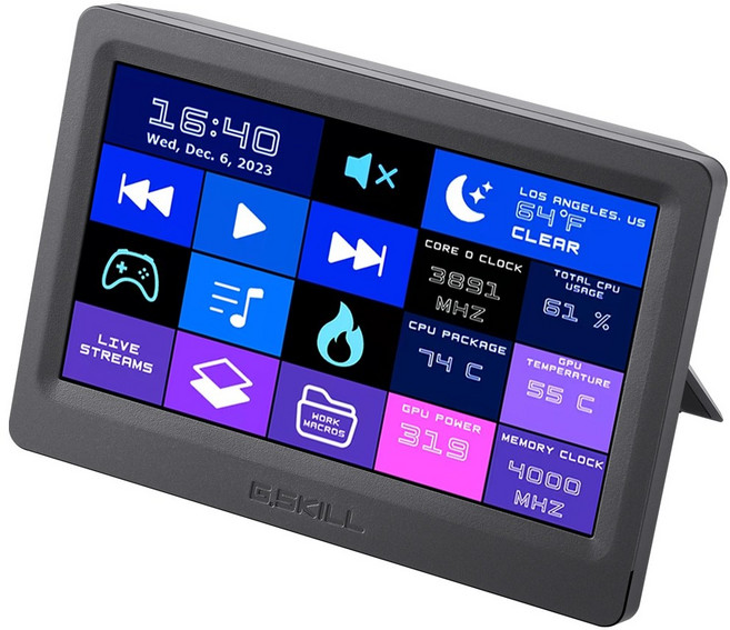 G.SKILL WigiDash PC커맨드 터치 패널