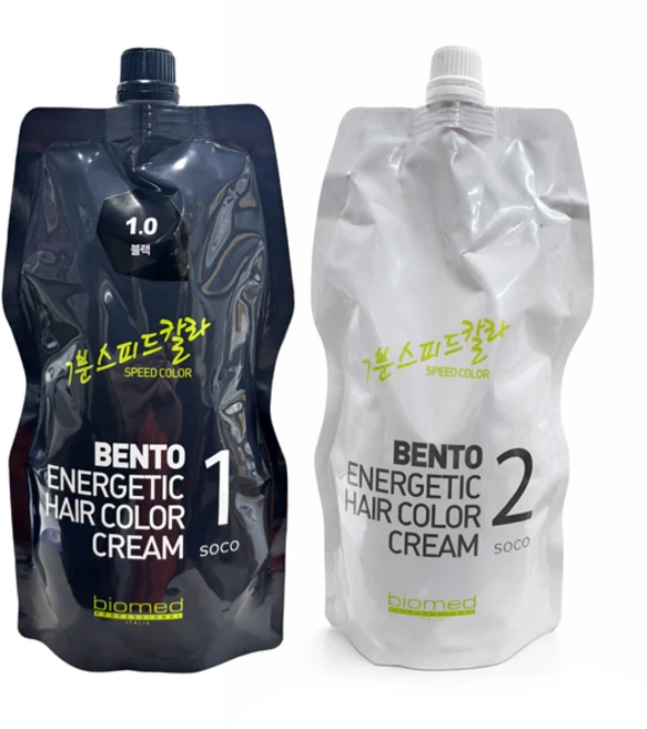 바이오메드 7분 스피드 벤토 에너제틱 칼라크림500g, 바)벤토 에너제틱 7분 스피드-1.0 블랙, 1개 - 쿠팡