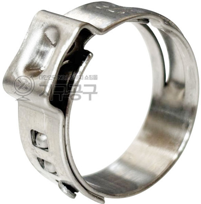 LNG 가스반도 17.5mm 도시가스 연결 밴드 고정 누수 방지 연결구 클램프 호스 호수 스텐, 1개